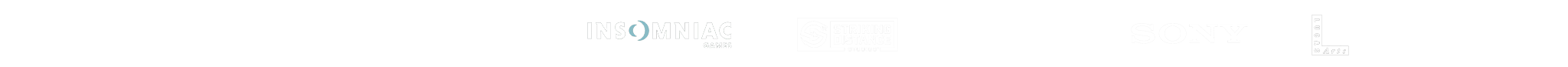 Companies: Insomniac Games, Lucasfilm, Xbox, Double Fine, LucasArts, Activision, Striking Distance Studios